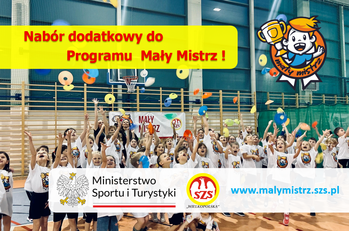 Nabór do Programu Mały Mistrz na okres IX – XII 2026